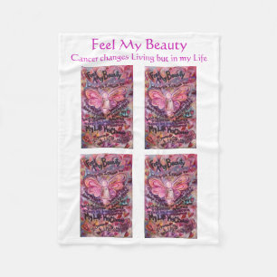 Manta Polar Siente mi belleza Cáncer Poema Fleece Blanches