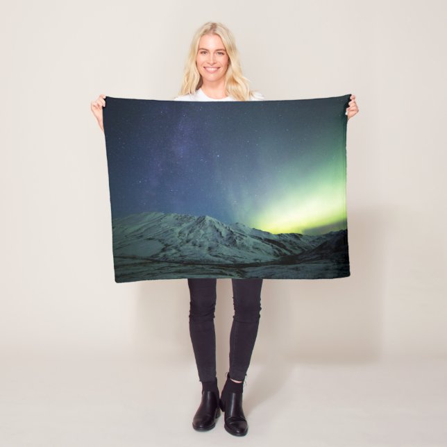 Manta Polar Sierra | Aurora Borealis y Vía Láctea Alaska (In situ)