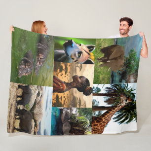 Manta Polar Siete Collages de fotos de inspiración africana,