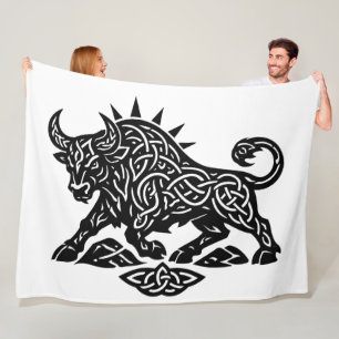 Manta Polar Sigilo del Toro Tauro — Tatuaje Zodiacal Terrenal