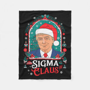 Manta Polar Sigma Claus Humor Político Festivo Trump Santa Gor