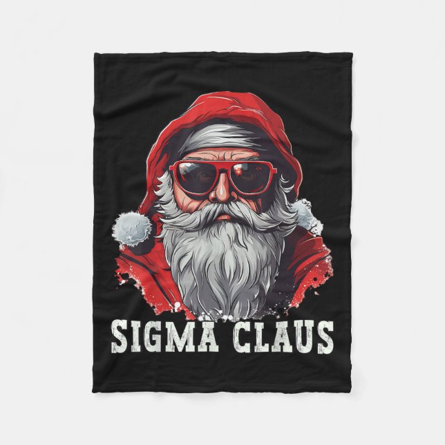 Manta Polar Sigma Claus Santa Funny Christmas Rizz Meme Xmas _ (Anverso)