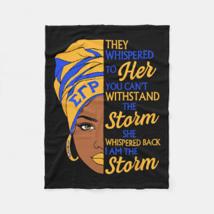 Manta Polar Sigma Gamma Rho Sorority Black History Month Mujer