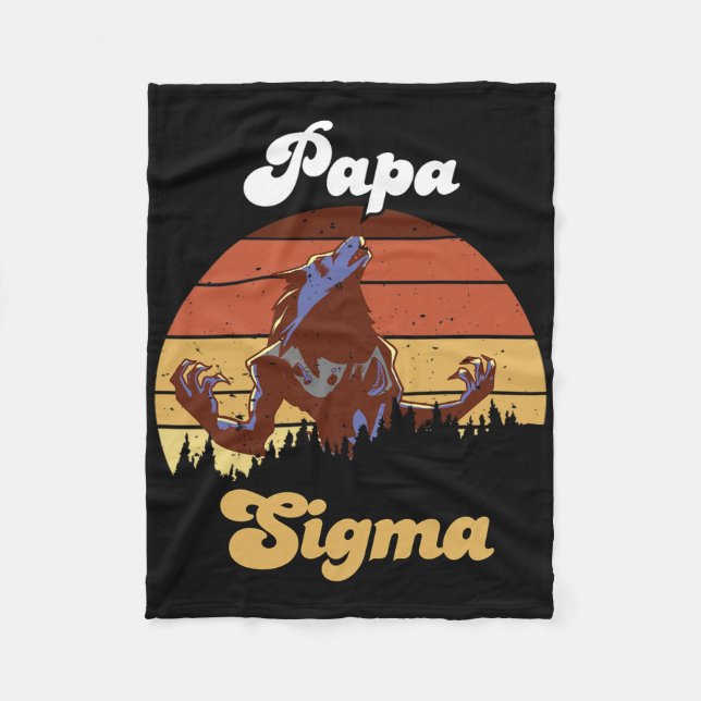 Manta Polar Sigma Papa Wolf Match Tribe Wolves Camping Pack Fa (Anverso)