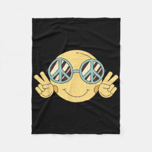Manta Polar Signo de paz Amor 60's 70 Groovy Hippie Costume Ha