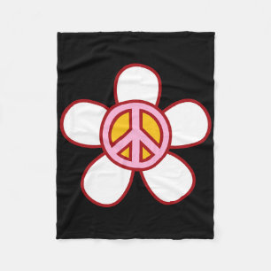 Manta Polar Signo de paz Amor 60's 70 Groovy Hippie Costume Ha