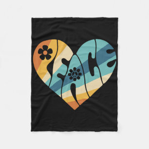 Manta Polar Signo de paz Amor 60's 70 Groovy Hippie Costume Ha