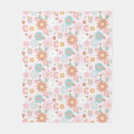 Manta Polar Signo de paz de la flor margarita de los 70 retro 