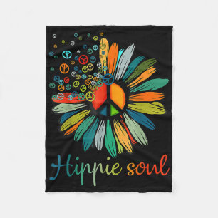 Manta Polar Signo de paz margarita Hippie Soul amantes de los 