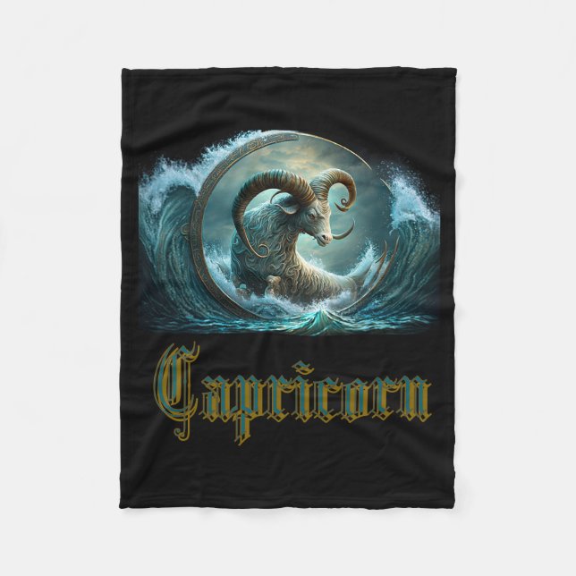 Manta Polar Signo zodiacal Capricornio (Anverso)