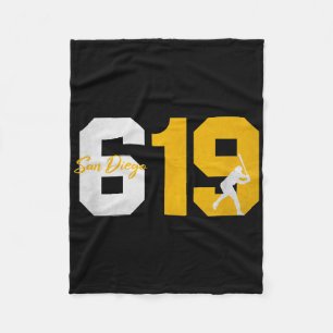 Manta Polar Silhouet del jugador de béisbol de los años 90 de 