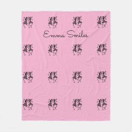 Manta Polar Silhouette African Art Celebration Dance Pink