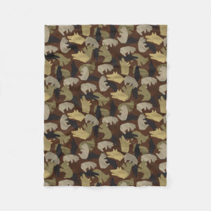Manta Polar Silhouette Animal Camouflage Brown