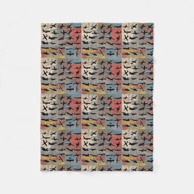 Manta Polar Silhouetts de avión (Anverso)