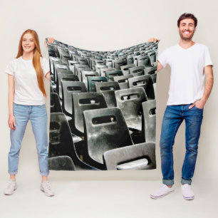 Manta Polar Sillas grisáceas monocromáticas