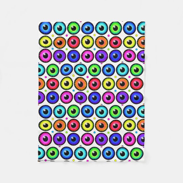 Manta Polar Silly Eyes Fleece Blanket (Anverso)