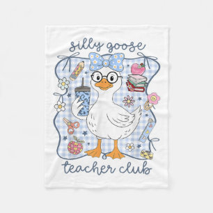 Manta Polar Silly Goose Teacher Club De Vuelta A La Escuela Fu