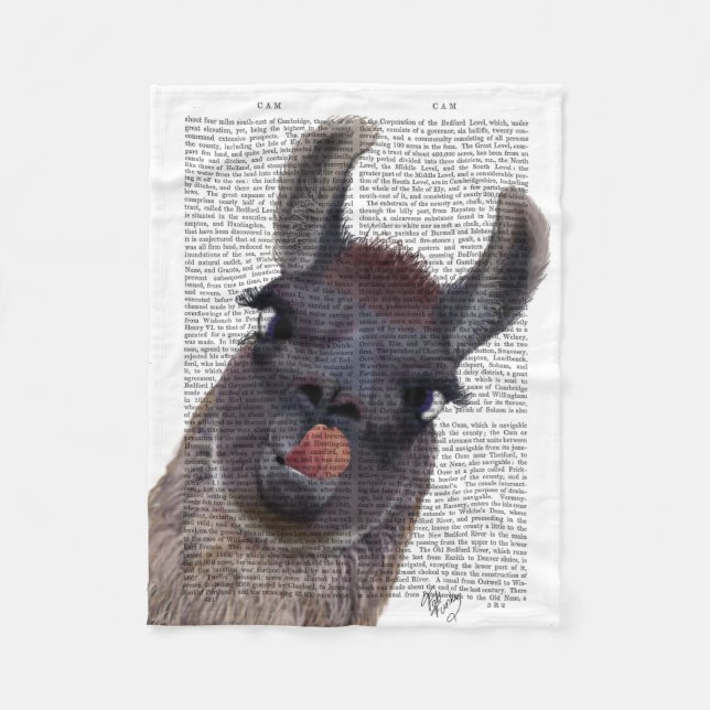 Manta Polar Silly Llama (Anverso)