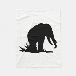 Manta Polar Silueta de elefante