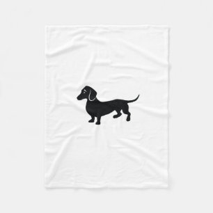 Manta Polar Silueta del Dachshund