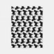 Manta Polar Silueta negra del barro amasado - diseño simple (Anverso)