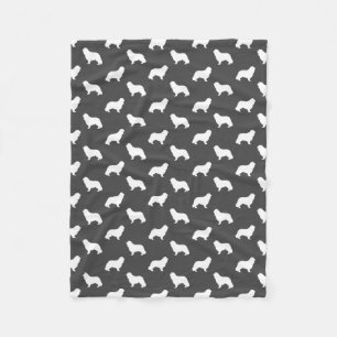 Manta Polar Siluetas de perro Cavalier King Charles Spaniel