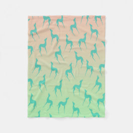 Manta Polar Siluinas de perro de gallo de Greyhound elegantes