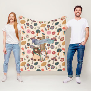 Manta Polar Silvestre One Woodland Animals Blanket Primer cump