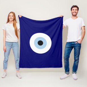 Manta Polar Símbolo azul malvado Ojo Buena suerte y protección