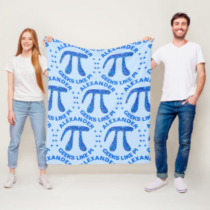 Manta Polar Símbolo Blue Pi Math Geek Home Dorm Geeks Como Pi