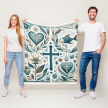 Símbolo cristiano de abrazo divino