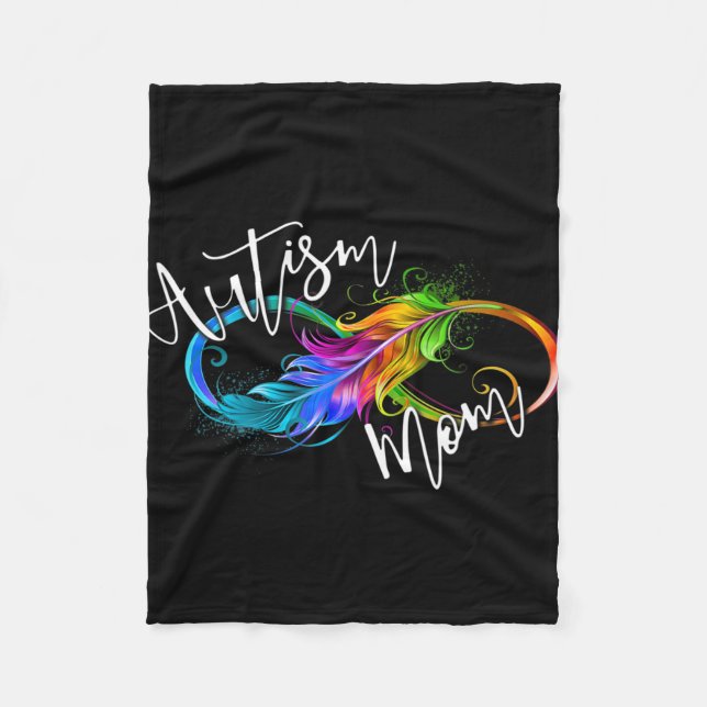 Manta Polar Símbolo de neurodiversidad arco iris autismo infin (Anverso)