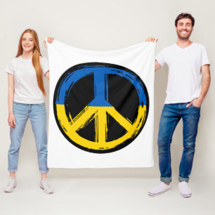 Manta Polar Símbolo de paz de Ucrania con Ucrania