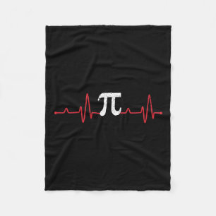 Manta Polar Símbolo de Pi Day Heartbeat Math Lover Enfermería