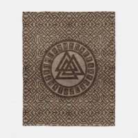 Símbolo y runas de Valknut en modelo céltico en la