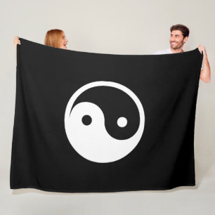 Manta Polar Símbolo Yin Yang - diseño de tatuajes sólidos 2