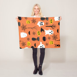 Manta Polar Símbolos felices de Halloween