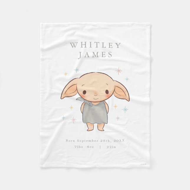 Manta Polar Simple Harry Potter - Dobby Baby Shower (Anverso)