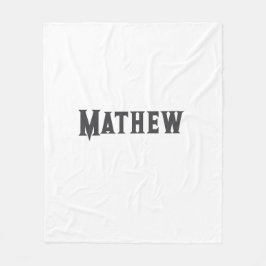 Manta Polar simple letra inicial monograma añada su nombre