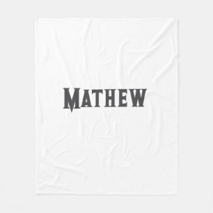 Manta Polar simple letra inicial monograma añada su nombre