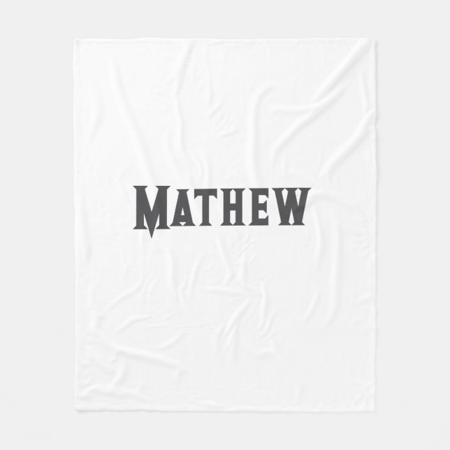 Manta Polar simple letra inicial monograma añada su nombre (Anverso)