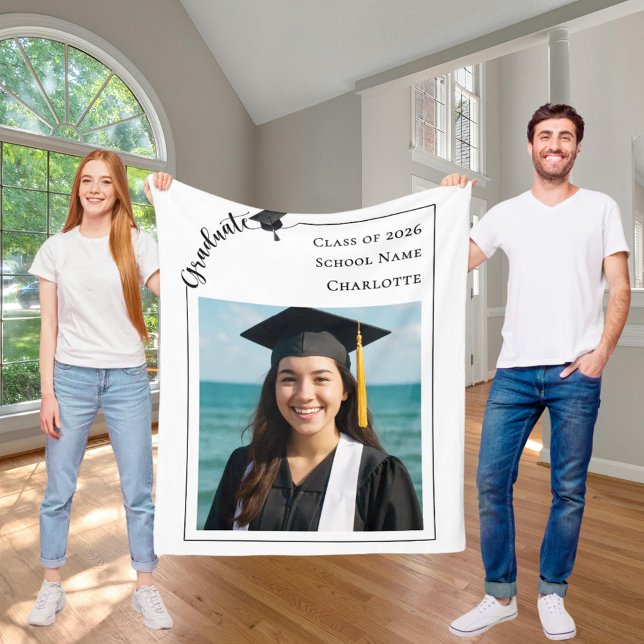 Manta Polar Simple modern photo Graduate (Subido por el creador)