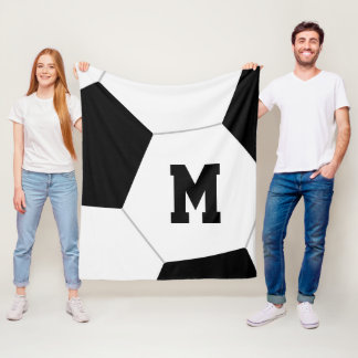Manta Polar simple monogramo de la pelota de fútbol GINORMOUS