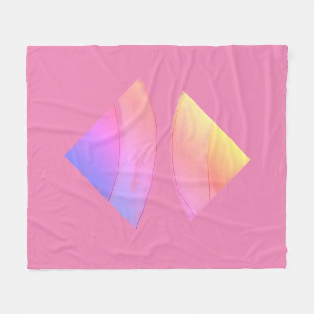 Manta Polar simple personalizado BLACK mandala monograma añada (Frente (Horizontal))