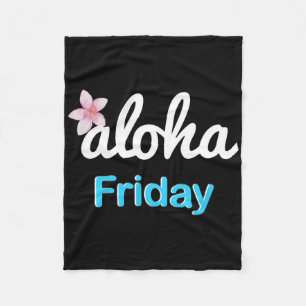 Manta Polar Simplemente viernes aloha' Plumeria Vacaciones Haw