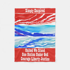Manta Polar Simply Enspired Unidos Somos Más Fuertes