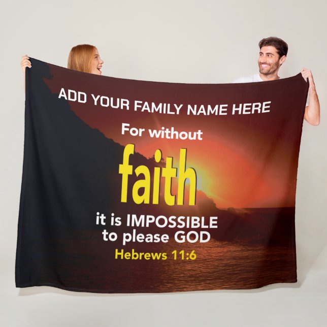Manta Polar SIN FE Hebreos Cristianos Nombre de familia de la  (In situ)
