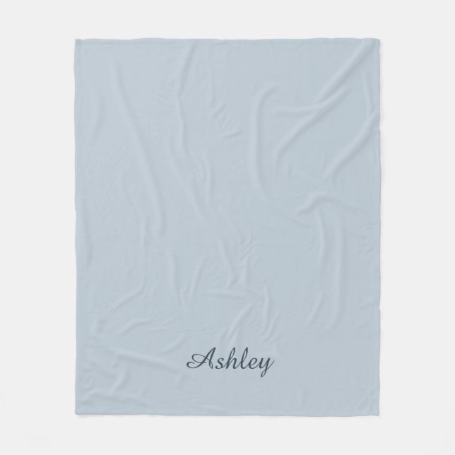 Manta Polar Sin tiempo - Blue Mist Name Fleece Blanket (Anverso)