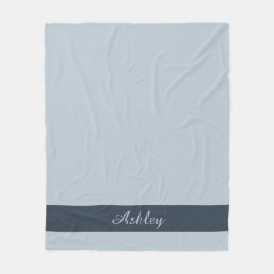 Manta Polar Sin tiempo — Blue Mist Name Fleece Blanket