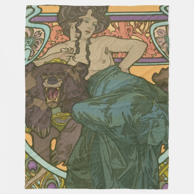 Manta Polar Sin título de Alphonse Mucha (1902) (Anverso)